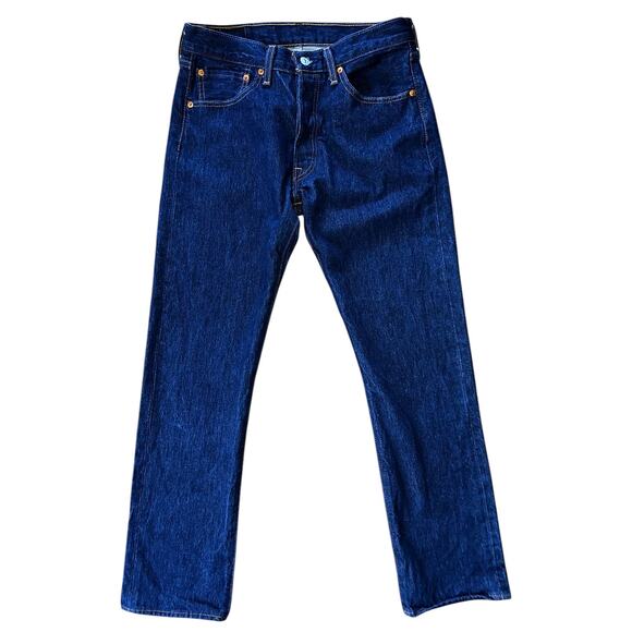 Levi's 501 Original Fit Button Fly Straight Leg 100% Cotton Jeans Men's 32X34 - Picture 1 of 7